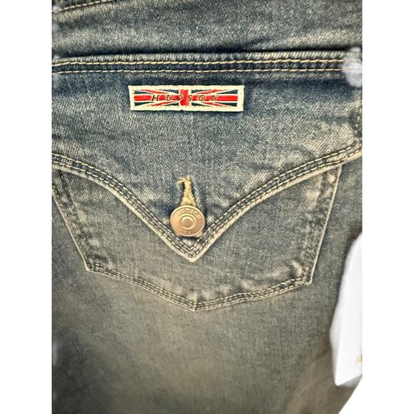 Women’s Hudson Mid-Rise Straight Leg Icy Blue Denim Jeans Size 36/16 NWT - Picture 6 of 8